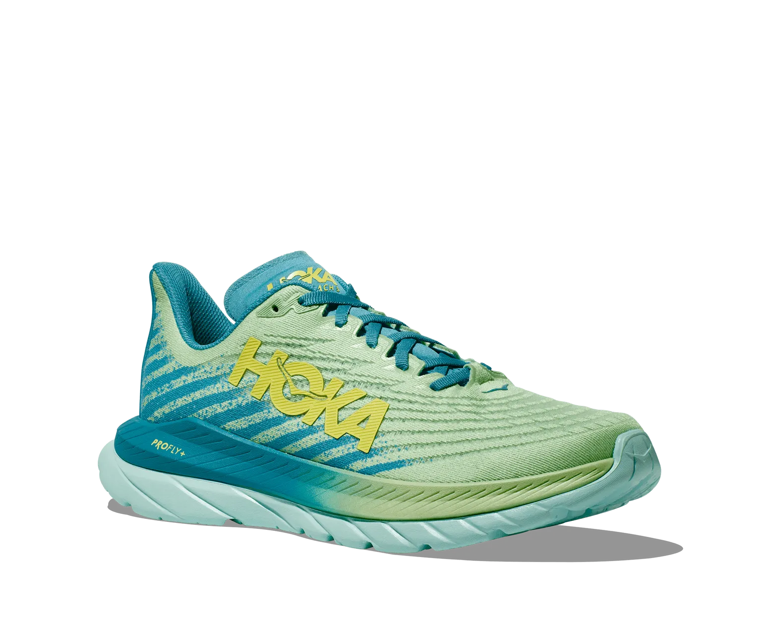 Hoka Men's Mach 5 LIME GLOW / OCEAN MIST