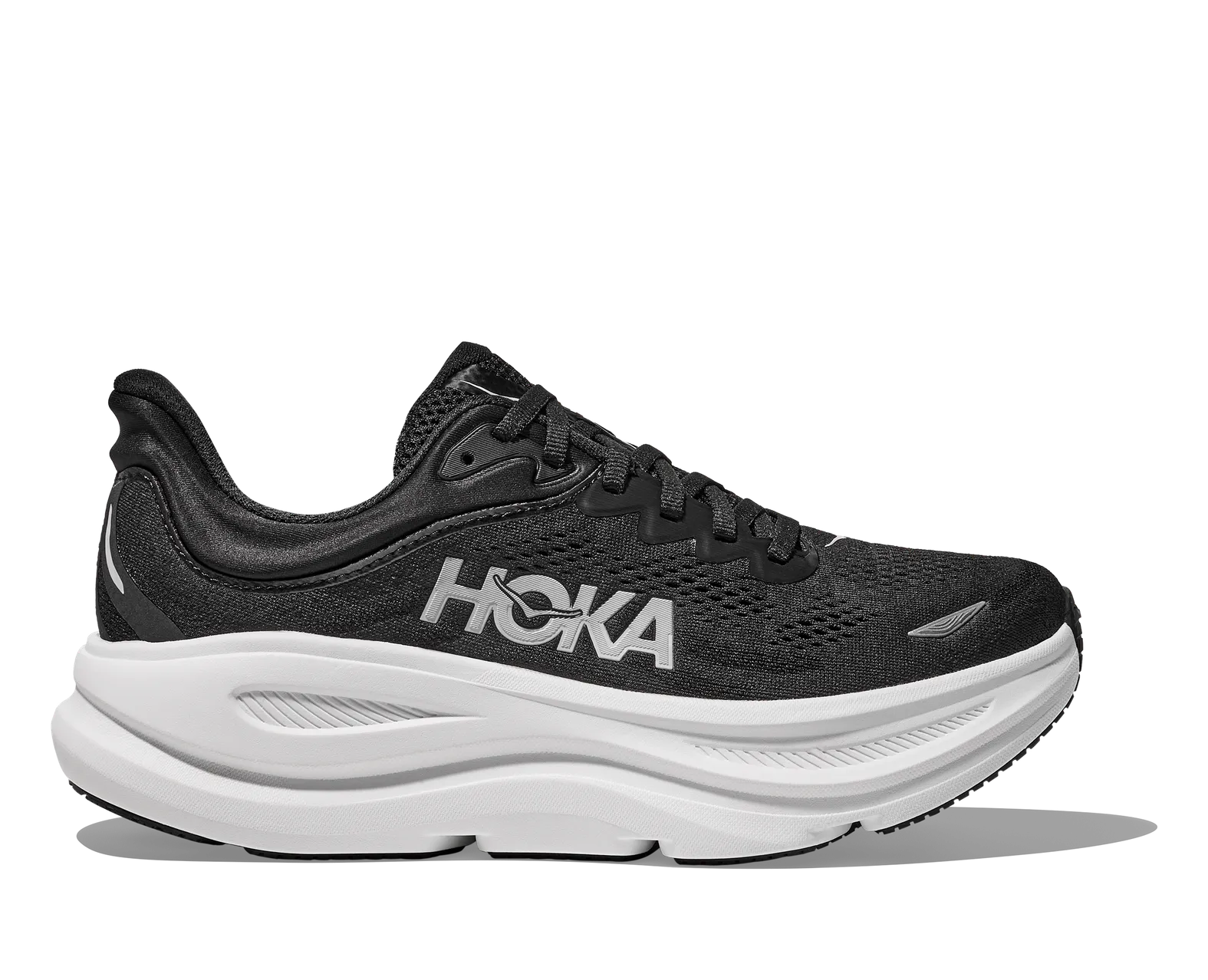 Hoka Men's Bondi 9 Wide BLACK / WHITE