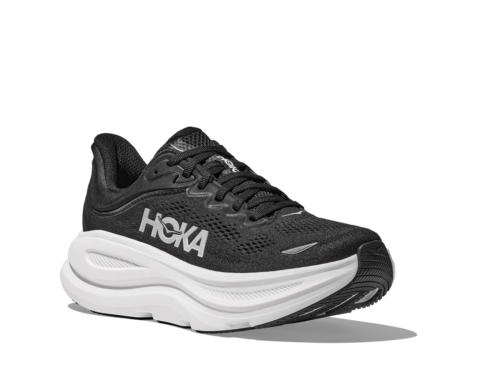 Hoka Men's Bondi 9 Wide BLACK / WHITE